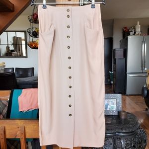 Vintage peach Trovare button down skirt